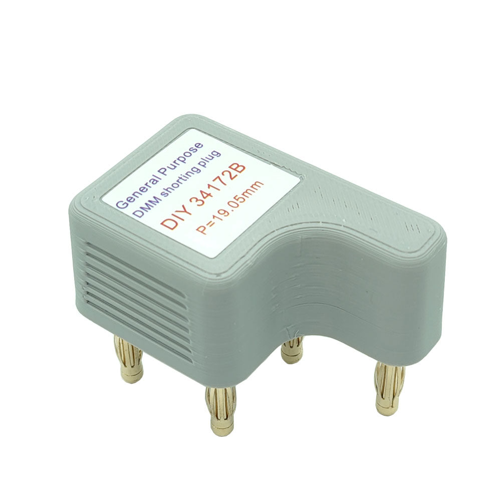 General Purpose DMM 4-Wire Shorting Plug DIY 34172B with 19.05mm Pitch for 6½-Digit Multimeters