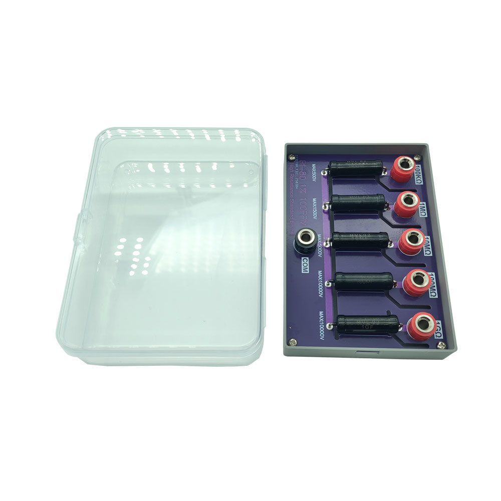 RI-80 1% 100PPM 100KΩ/1MΩ/10MΩ/100MΩ/1GΩ Resistor Board High-Resistance Standard Board with Enclosure