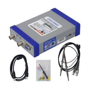 USB Oscilloscope 2 Channel 1GS/s Sampling Rate 50MHz Bandwidth For Windows OSC2002