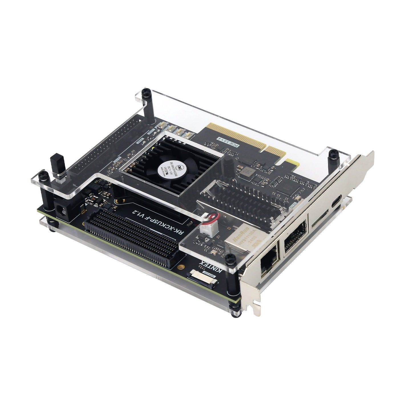 KU5P Development Board FPGA Development Board XCKU5P FMC HPC QSFP28 100G Optical Port PCIE3.0