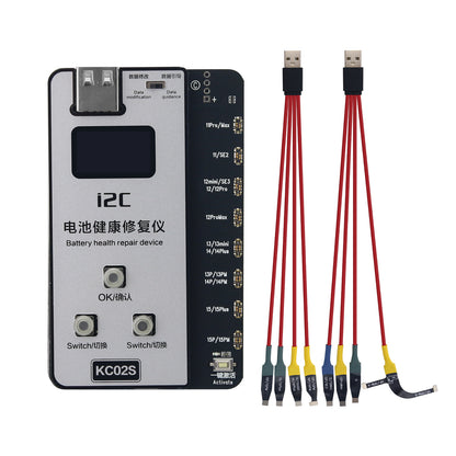 i2C KC02S Battery Repair Tool Battery Health Repair Device with 0.96" Screen for iPhone 11-15PM