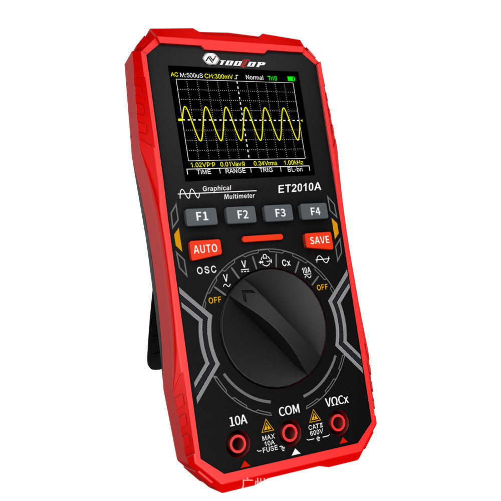 TOOLTOP ET2010A 2-IN-1 Intelligent Oscilloscope Digital Multimeter 2.5MSPS 1MHz Support 3 Modes Waveform Acquisition
