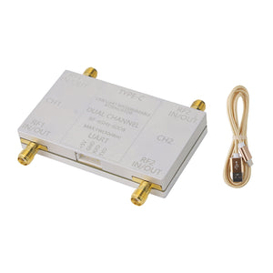 RF-4GHz-60DB Dual Channel Programmable Attenuator RF Attenuator (Main Unit + Type-C Cable) for PC
