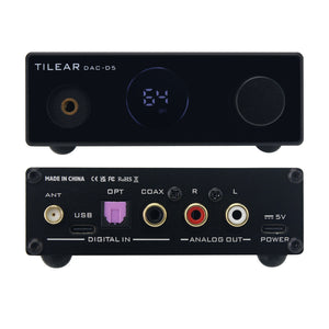 DAC-D5 CSR8675 Bluetooth5.0 Receiver ES9038Q2M High Performance HiFi Audio Decoder Support for APTX-HD/LDAC