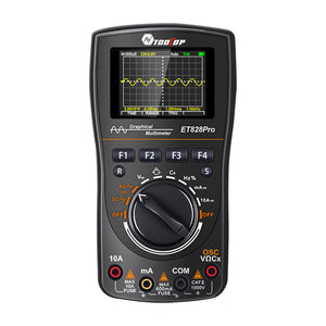 TOOLTOP ET828Pro Portable Digital Oscilloscope 10MHz 50Msps 2-IN-1 Professional Waveform Multimeter