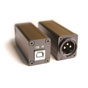 USB Audio Interface USB to AES Converter (16bit–32bit, 44.1KHz–192KHz) Ideal Companion for Mixing Consoles