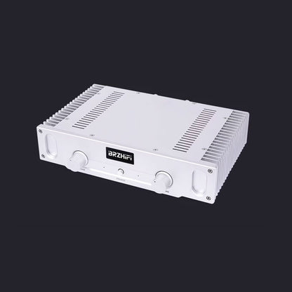 BRZHIFI A1s A1 Series 20W×2 at 8Ω Class-A Amplifier HiFi Power Amp (Silver) for Audiophile Home Use