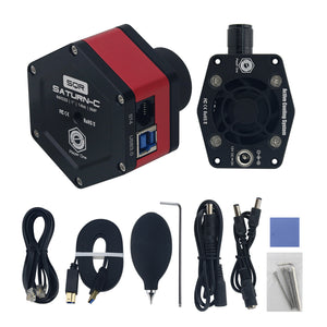 Player One Saturn-C SQR (IMX533) 9MP Color Camera Planetary Camera + Active Cooling System (ACS)