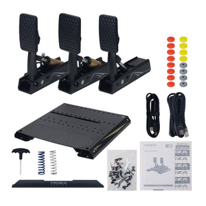 MOZA Racing CRP2 Load Cell Pedals Sim Racing Pedals (Three Pedals) with 200kg Load Cell Sensor