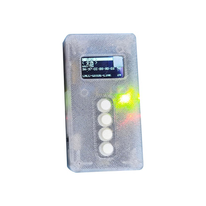 Semi-transparent Mini 5G/2.4G Dual Band WiFi Tester BW16 Development Board WiFi Module with 0.96-inch OLED Screen