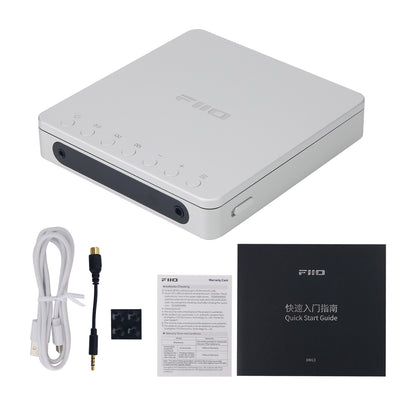 FiiO Transparent DM13 Portable CD Player CS43198x2 DAC Bluetooth HiFi Player 3.5mm+4.4mm Output Turntable