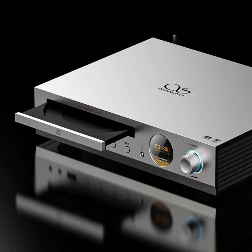 SHANLING Silvery CD80II Desktop HiFi CD Player High Performance HD850 Core CS43198 DAC 2xSGM8262 Amplifier Chip