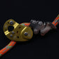 Arborist Rope Grab Fall Arrest Device Rope Ascender Descender with 12mm 5.8M/10.8M/15.8M Orange Rope