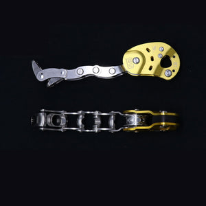 Arborist Rope Grab Fall Arrest Device Rope Ascender Descender with 12mm 5.8M/10.8M/15.8M Orange Rope