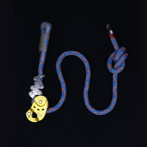 Arborist Rope Grab Fall Arrest Device Rope Ascender Descender with 11.5mm 5.8M/10.8M/15.8M Blue Rope