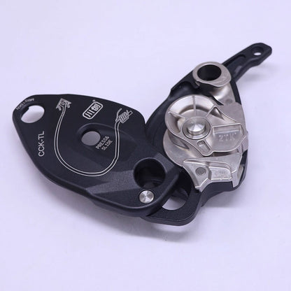 CCK-TL Rope Descender Climbing & Rappelling Device with 250KG Load Capacity for 9.5–12mm Ropes