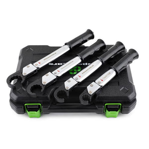 Super Stars ST-02-L 4-Piece Ratchet Torque Wrench Set Compatible with R410A and R32 Refrigerants