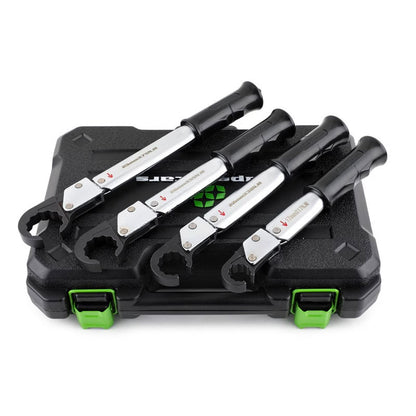 Super Stars ST-02-L 4-Piece Ratchet Torque Wrench Set Compatible with R410A and R32 Refrigerants