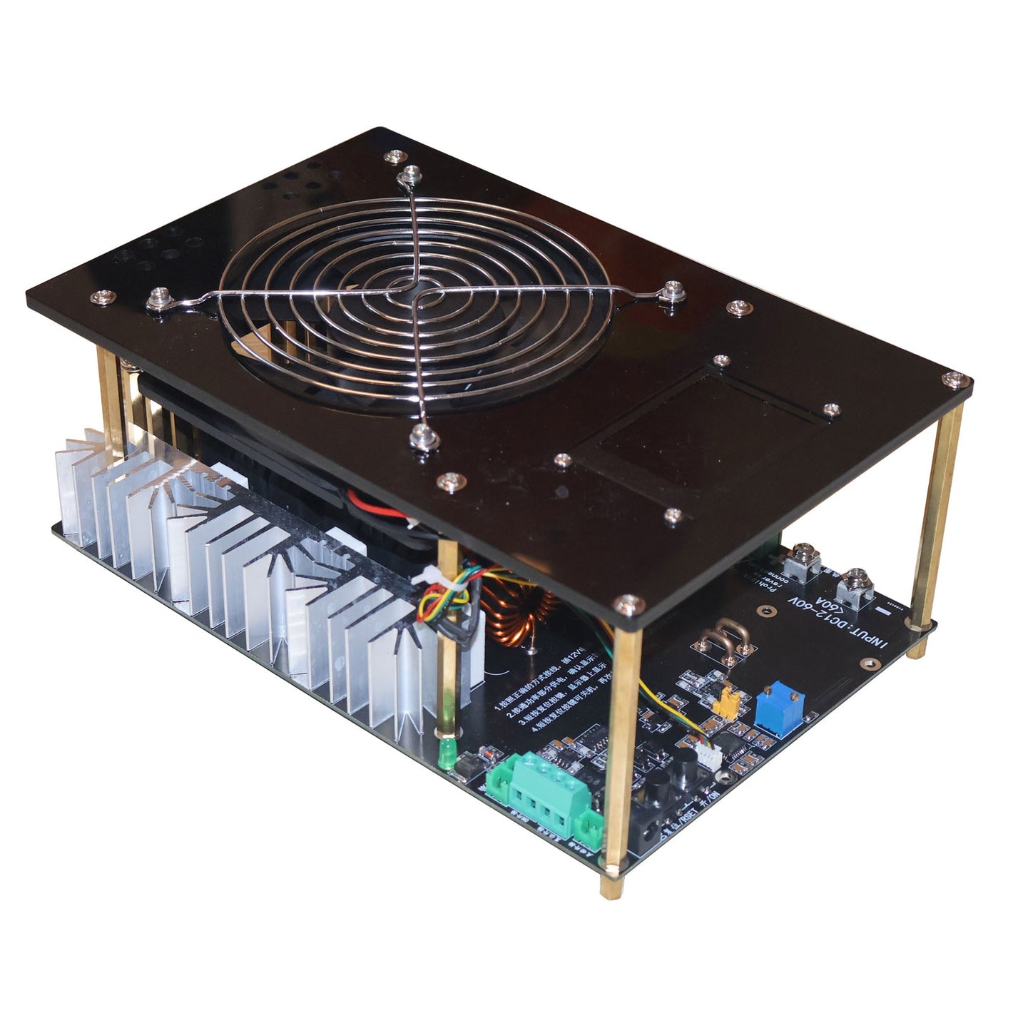 3000W Induction Heater Kit with 60mm Heating Coil, 2.4" Color Screen, Built-in Power Meter and Protection