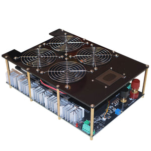 5000W Induction Heater Kit with 4-Fan Mainboard, Heating Coil, Water Pump, and 12V 2A Power Supply