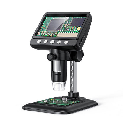 H369 50-1000X Digital Zooming Electron Microscope 2-Million Pixel with 4.3-inch IPS HD Screen Support PC Real-time Transmission