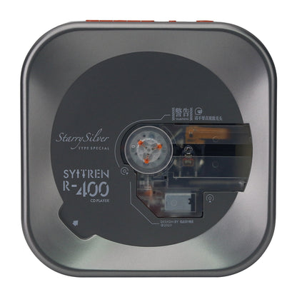 Syitren R400 Retro CD Player Bluetooth5.3 Audio Player with Protective Case Supports CD/CD-R/CD-RW