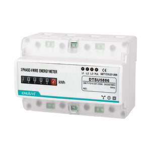 CHLIUYI DTSU5886 3-Phase 4-Wire 7P Energy Meter Electricity Meter (Counter Version 10-100A)
