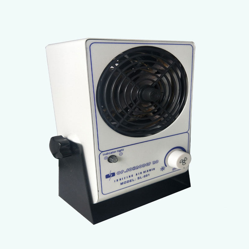 SL-001 Desktop Ionizing Air Blower Ionizer Fan with Ion Balance Indicator and Adjustable Fan Speed
