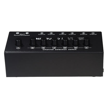 B080 6-IN 2-OUT Audio Switcher RCA Stereo Signal Source Selection Switcher Plug and Play L/R Simultaneous Switch