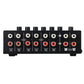 B080 6-IN 2-OUT Audio Switcher RCA Stereo Signal Source Selection Switcher Plug and Play L/R Simultaneous Switch