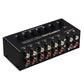 B080 6-IN 2-OUT Audio Switcher RCA Stereo Signal Source Selection Switcher Plug and Play L/R Simultaneous Switch