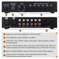 B081 6-IN 3-OUT Audio Switcher XLR RCA Stereo Signal Source Selection Switcher Plug and Play L/R Simultaneous Switch
