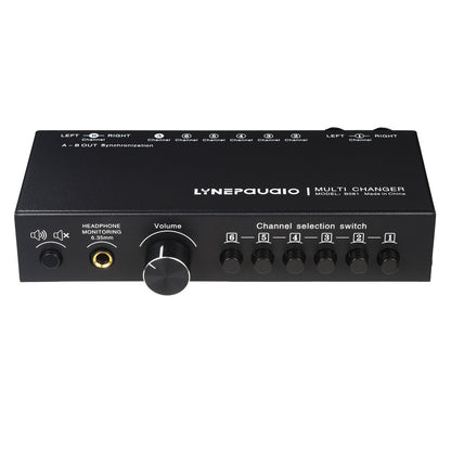 B081 6-IN 3-OUT Audio Switcher XLR RCA Stereo Signal Source Selection Switcher Plug and Play L/R Simultaneous Switch