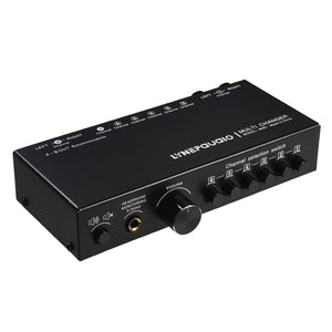 LYNEPAUAIO B081 6-IN 3-OUT Audio Switcher XLR RCA Stereo Signal Source Selection Switcher Plug and Play L/R Simultaneous Switch