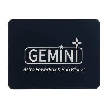 TeSeek Gemini USB3.0 Mini Power Supply Management Box Astronomical Power Hub Box with Height Increasing Dovetail Plate