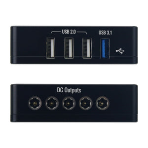 Gemini New USB3.0 Mini Portable Power Supply Management Box Astronomical Power Hub Box with Height Increasing Dovetail Plate