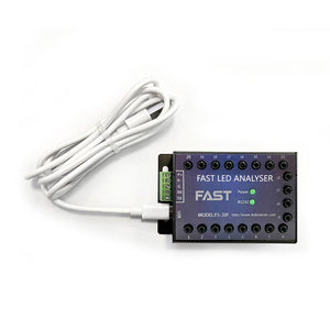 FS-4F 4-Channel Fast LED Analyzer Color Sensor Automatic LED Tester for Electronics LED Color and Brightness Automated Testing