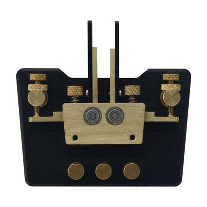 HamGeek MK-03 3.5mm Base Version Brass CW Morse Key Shortwave Radio Telegraph Automatic CW Key for Amateur Radio