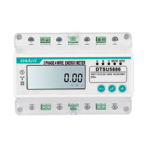 CHLIUYI DTSU5886 3-Phase 4-Wire 7P Energy Meter Electricity Meter (10-100A Version with RS485 Ports)