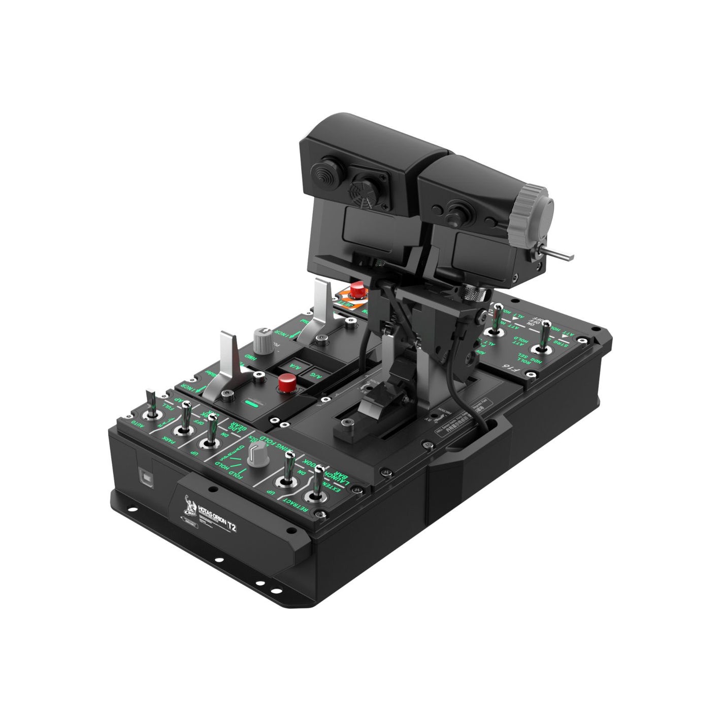 WINWING Orion2 StrikeAce E Metal Throttle Base and Grip Flight Game Simulator Kit with Finger Lift