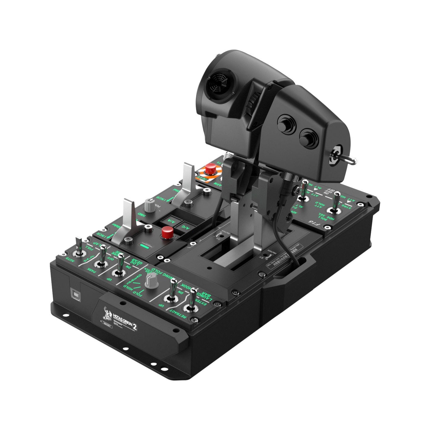 WINWING Orion2 Metal Throttle Base and NavyAce Throttle Grip Flight Game Simulator Kit without Finger Lift