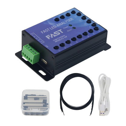 FS-16P 16-Channel High Precision Calibration Fast LED Analyzer HSI/RGB/XY Chroma/Main Wavelength LED Tester