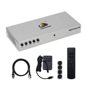 CapDMA Video Overlay Box 2K-144Hz/1K-240Hz Adaptive DMA Fuser DP + HDMI-compatible Output
