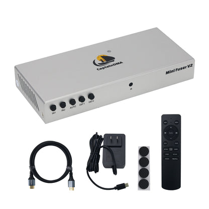 CapDMA Video Overlay Box 2K-144Hz/1K-240Hz Adaptive DMA Fuser DP + HDMI-compatible Output