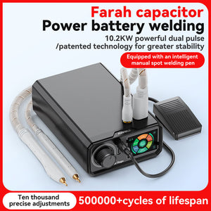 UKF10 Capacitive Plug-in Version Mini Portable Lithium Battery 18650 Spot Welder Automatic/Manual Spot Welding Machine