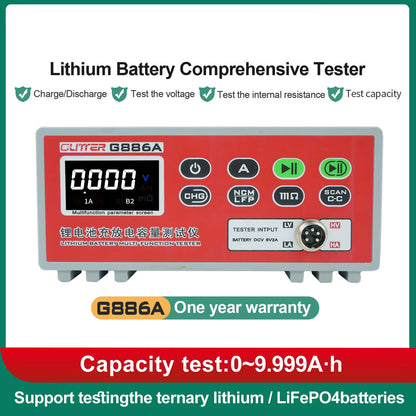 GLITTER G886A Lithium Battery Tester Ternary Iron Lithium Comprehensive Tester Automatic Charge/Discharge Capacity Testing