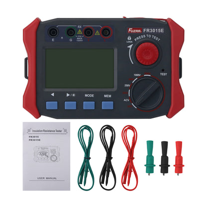 FR3015E 250-2500V 100Gohm High Voltage Insulation Resistance Tester High Performance Megohmmeter Support USB Connection
