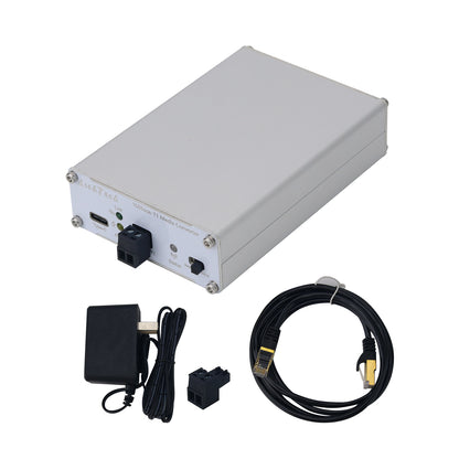 LichTech 100Base-T1 Media Converter 100Mbps Automotive Ethernet Converter w/ Status Indicator Light