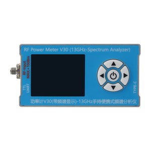 V30 RF Power Meter USB Type-C with Spectrum Display 5MHz-13GHz Portable Handheld Spectrum Analyzer