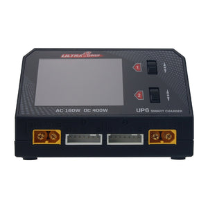 UP6 Dual Channel Battery Balance Charger Smart Discharger 400W AC DC for RC Model Lithium Battery